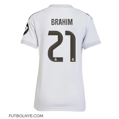 Camiseta Real Madrid Brahim Diaz #21 Primera Equipación para mujer 2025-26 manga corta